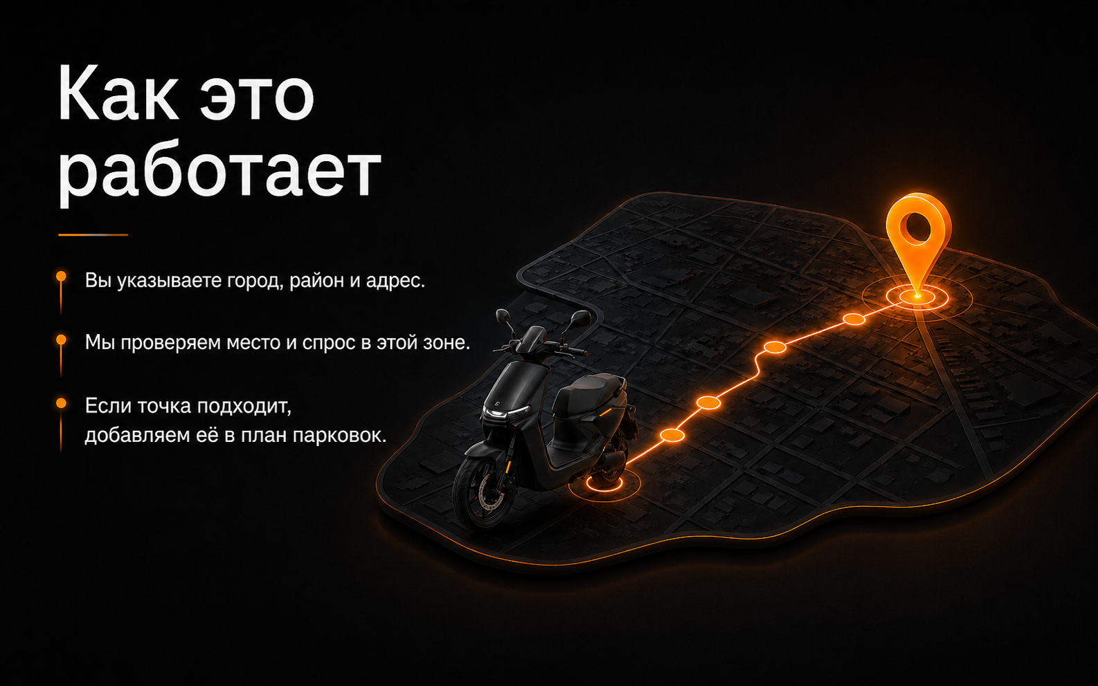 Как работает добавление новой парковки